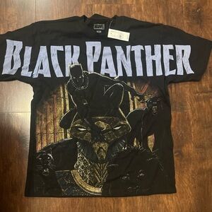 Marvel Black Panther Tee with Gold Accents
